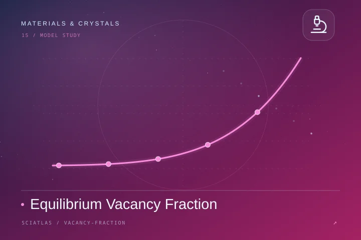 Equilibrium Vacancy Fraction science theme cover
